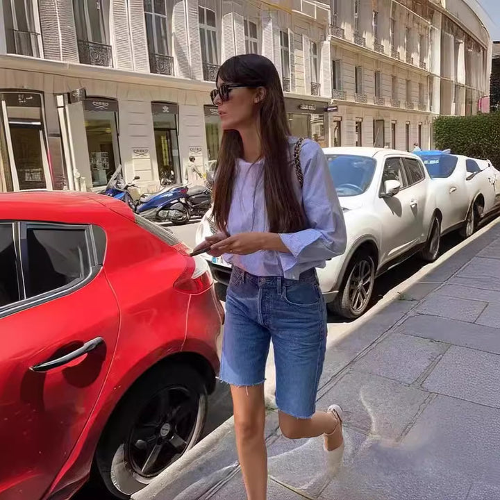 Damer Denim Shorts Stilla