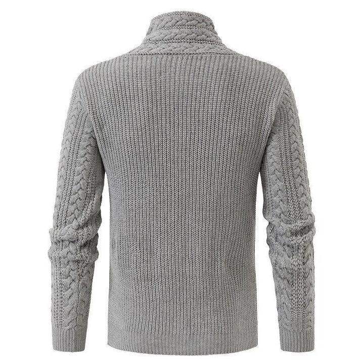 Herre Høj kvalitet Kabel strik Pullover Sweater Stilla