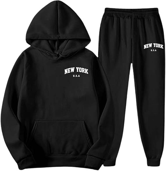 Dame Hooded Sweat Suit med høj kvalitet materiale og moderne bogstaver Skovae