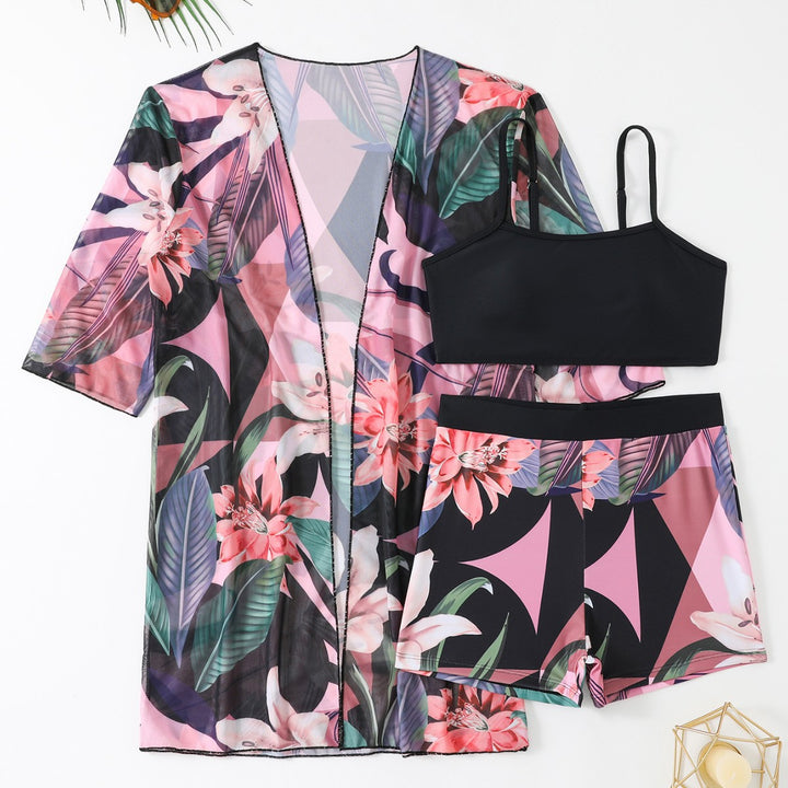 Dame Strand Cover-Up og Shorts Sæt Stilla
