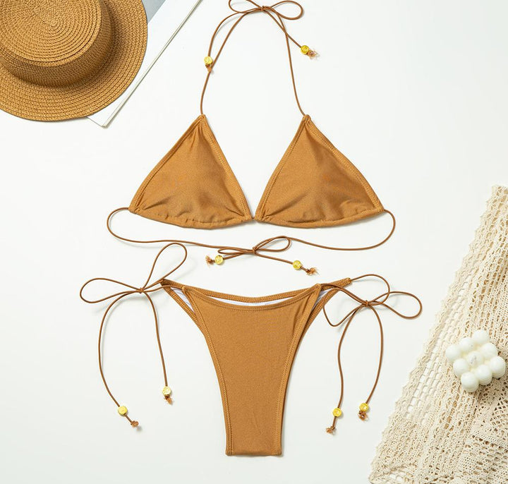 Damer trekant bikini lavet af elastisk materiale Stilla