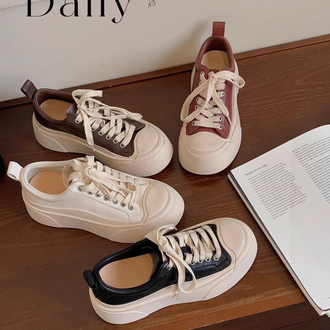 Dame Platform Snørebåndssneakers Stilla