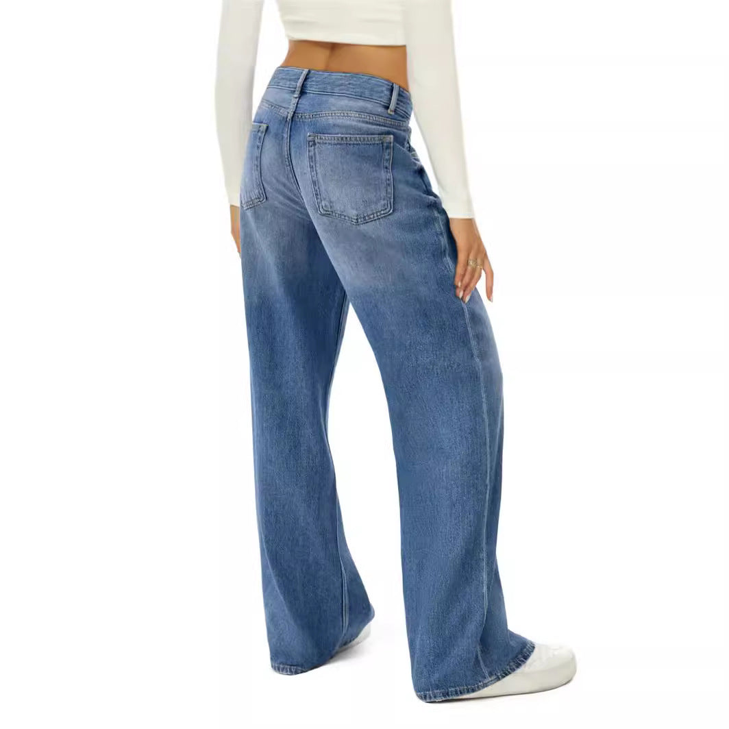 Dame Løst skårne højtaljede jeans i casual stil med smagfuld denim-vask Stilla
