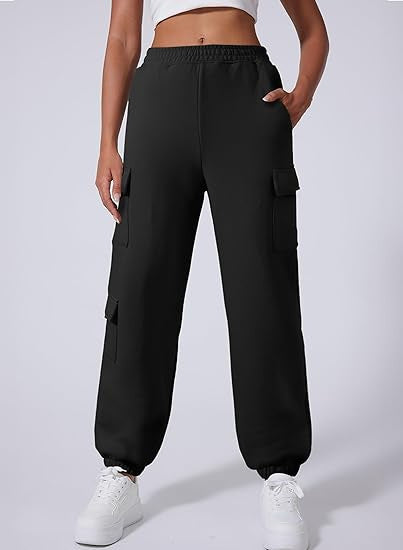 Dame Cargo-Style Sweatpants Stilla