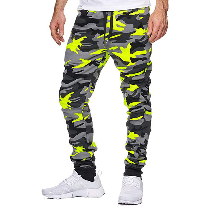 Herrer mode joggebukser i trendy camouflagedesign Stilla