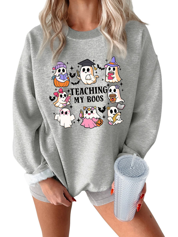 Dame sweatshirt med legende Halloween design og afslappet pasform Stilla