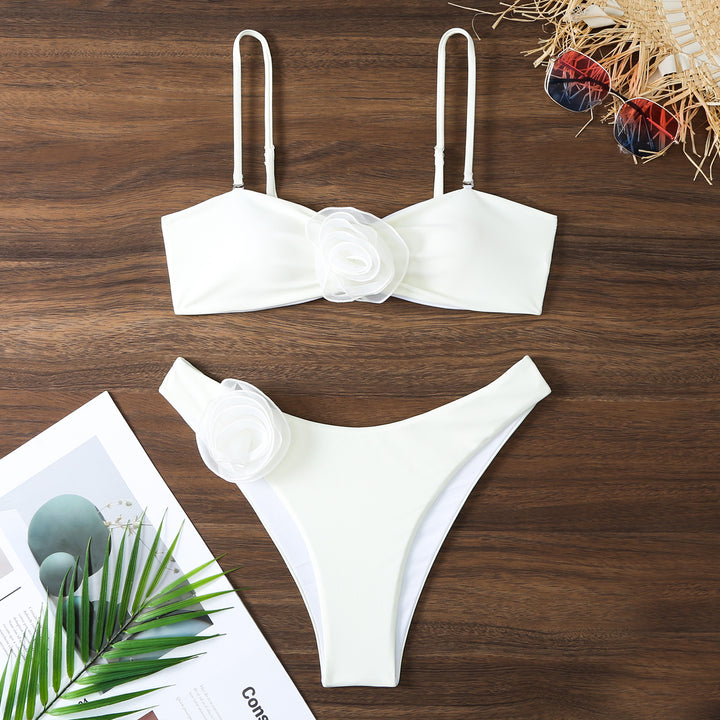 Femme Floral Prydelser Bikini-Sæt Stilla1750244142