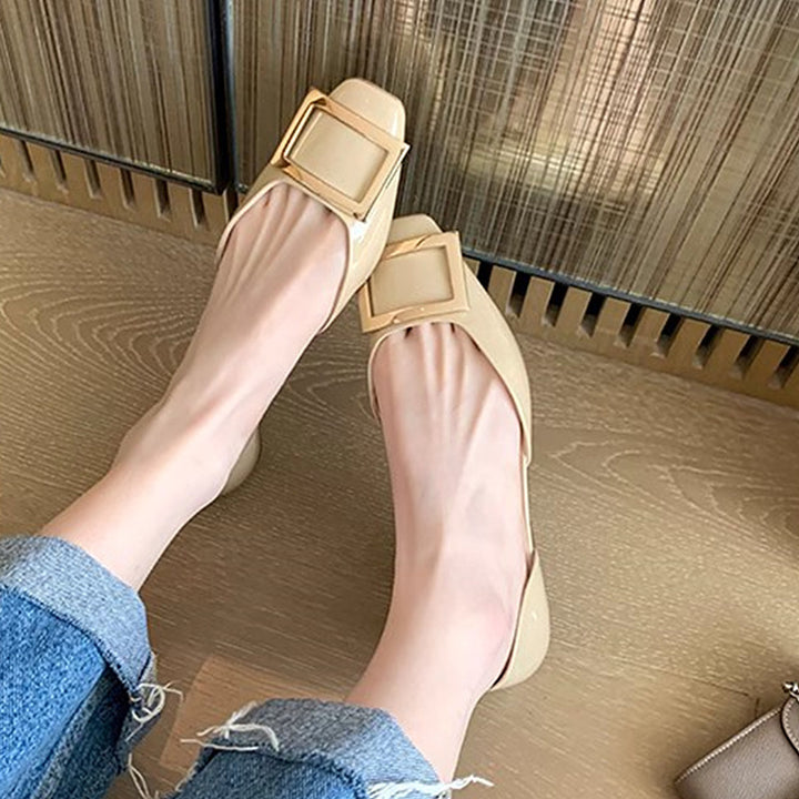 Dame Elegante Slip-On Mules med Dekorative Spænder Stilla