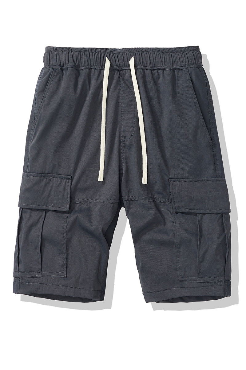 Herren Cargo-Shorts med elastisk talje og flere side lommer Stilla