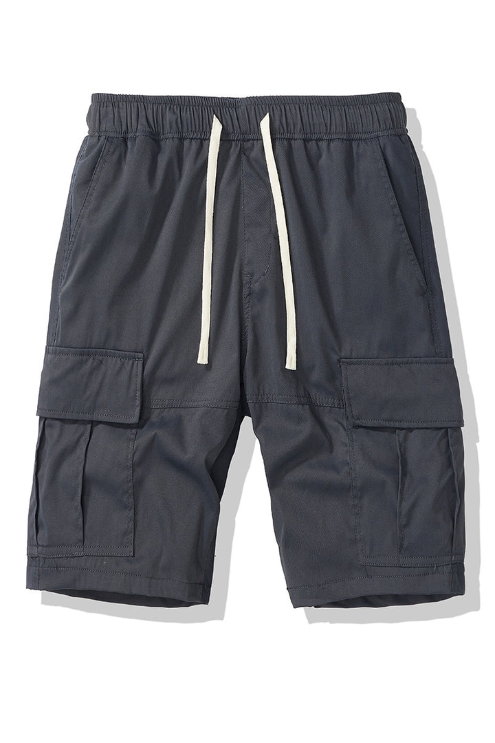 Herren Cargo-Shorts med elastisk talje og flere side lommer Stilla