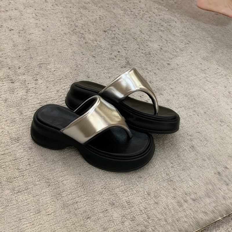 Dame Minimalistiske Tåseparator Sandaler Stilla