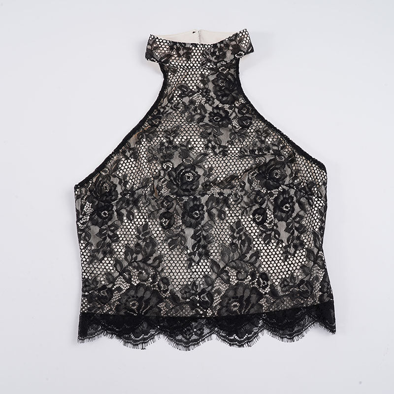 Damer Elegant spids top med højt lukket design Skovae
