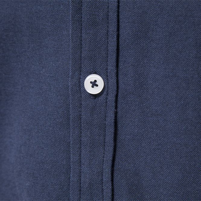 Herrer Langærmet skjorte med moderne Button-Down-krave og stilfulde kontrastærmer Stilla