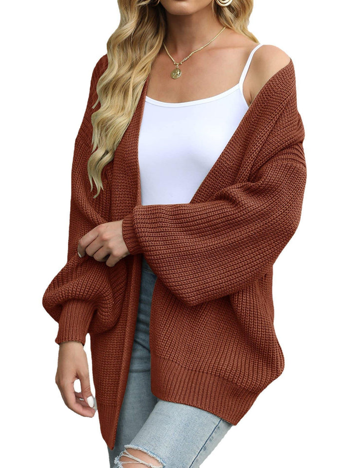Dame strikjakke i oversized stil Stilla