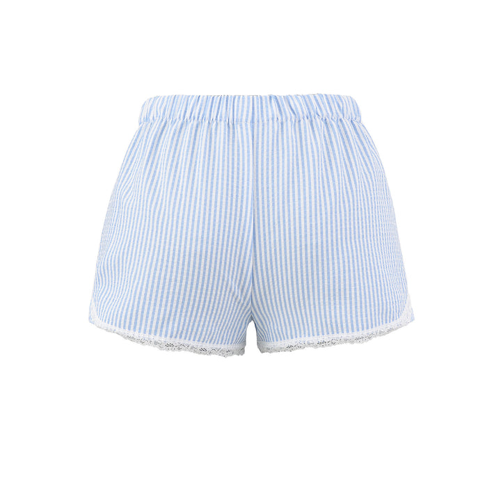 Dame shorts med delikate spidse accenter og elastisk talje Stilla