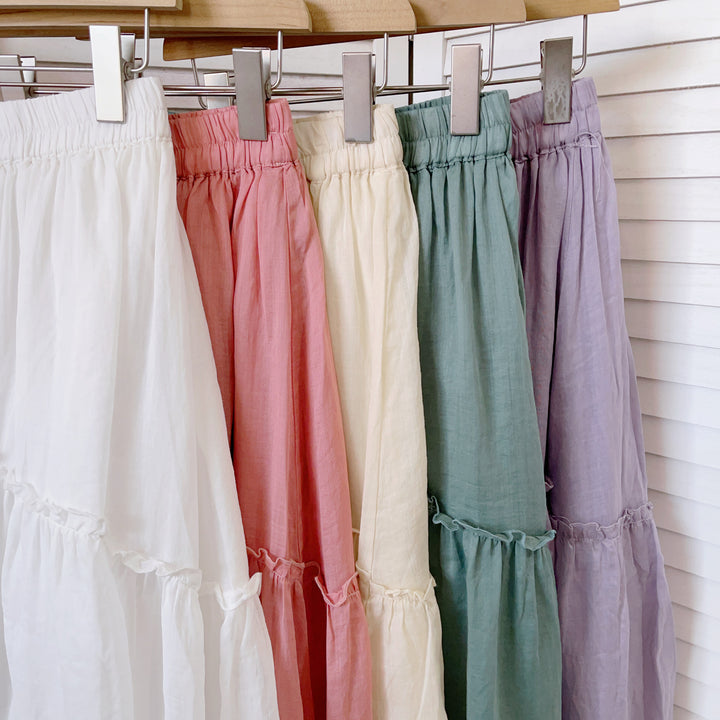 Femme Lagdelt Bohemian Maxi Nederdel Stilla