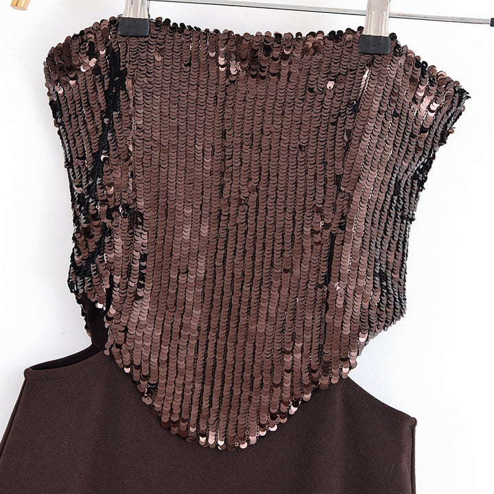 Femme Strapless Pailletter aftenkjole Stilla