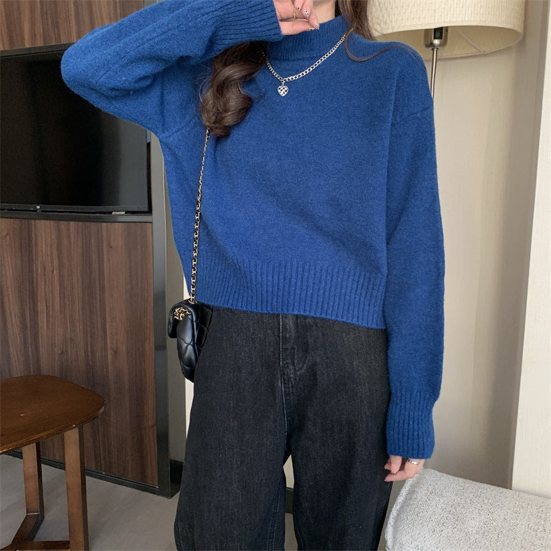 Kvinders hyggelige rullekrave sweater med løs pasform lavet af høj kvalitets strik Stilla
