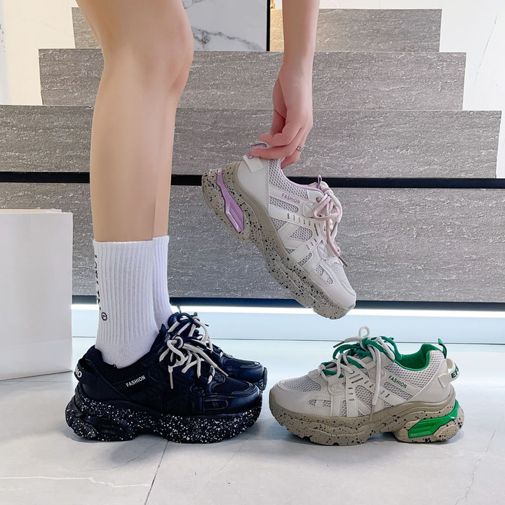 Dame Fashion Sneakers med innovativ mesh-konstruktion og skridsikker sål Stilla