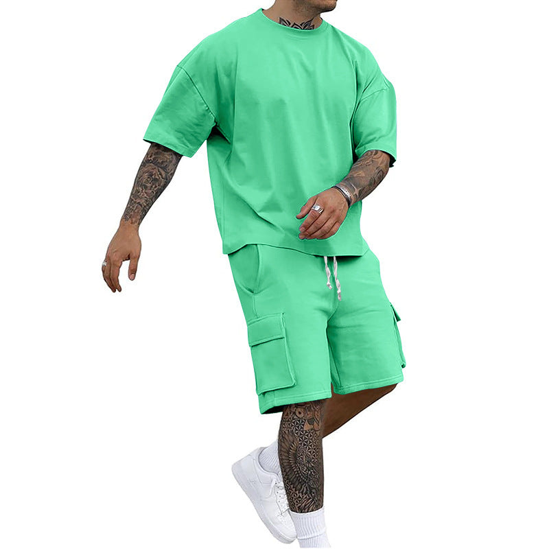 Herre afslappet Cargo-shorts sæt med praktisk design og høj kvalitet bomulds kvalitet Stilla