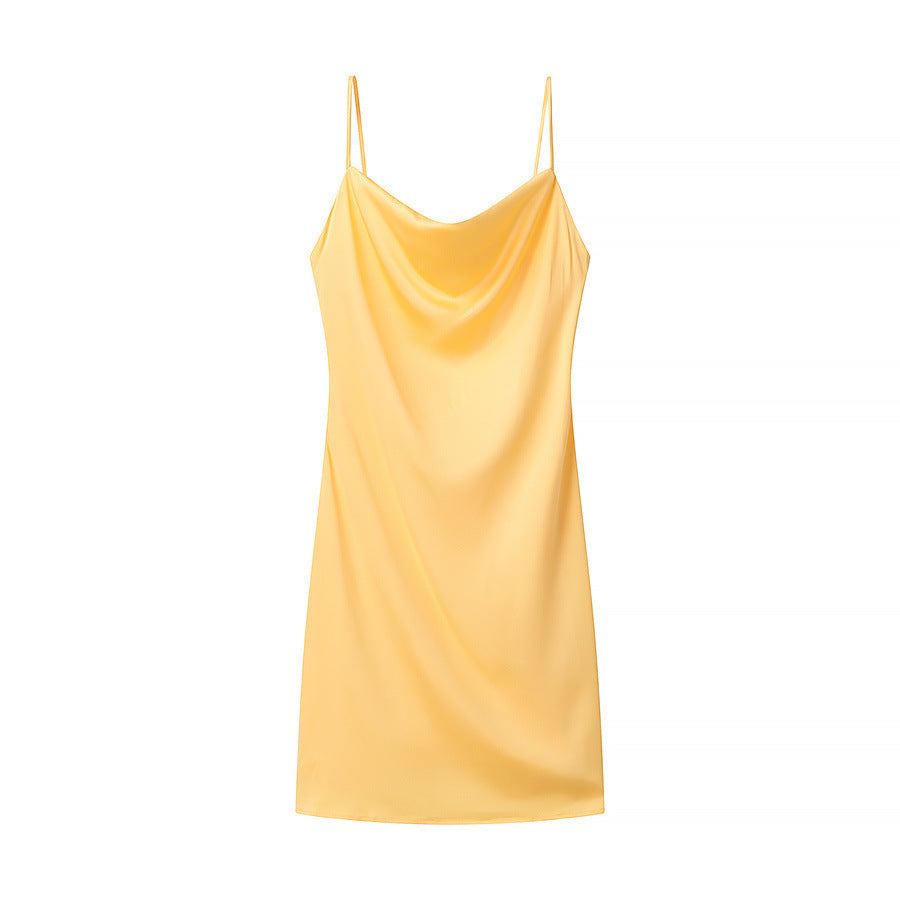 Femme Cowl Neck Slip Dress Stilla