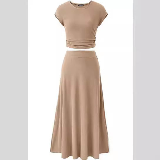 Dame elegant og flydende to-delt kjole Stilla