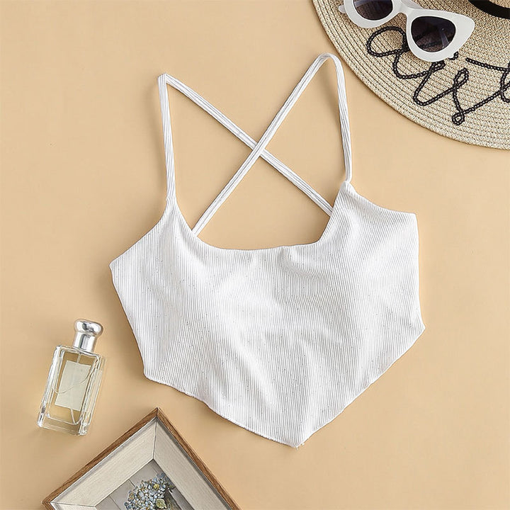 Dame Stilfuld Rib-Crop-Top Stilla