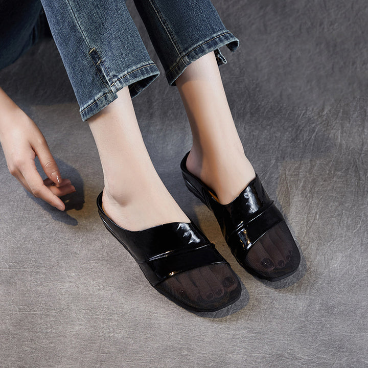 Dame Slip-On Komfort Clogs med åndbart mesh-overmateriale Stilla
