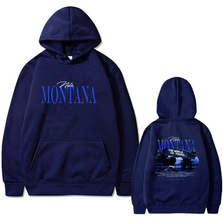 Kvinders hoodie med kreativ grafisk design og afslappet pasform Skovae
