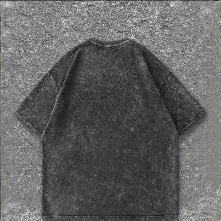 Dame T-shirt med kreativt cartoon-tryk og afslappet snit Stilla