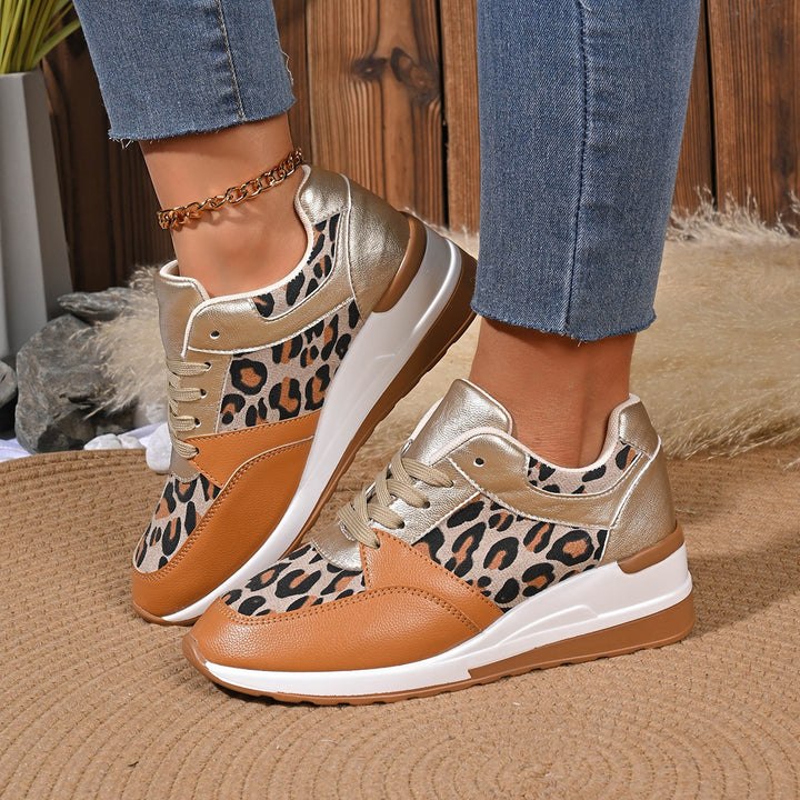 Dame Sporty Sneakers med trendy leopard print og komfortabel dæmpning Stilla
