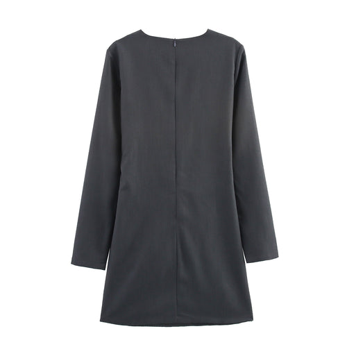 Femme Contemporary Cut Kjole med Rynke Detalje Stilla
