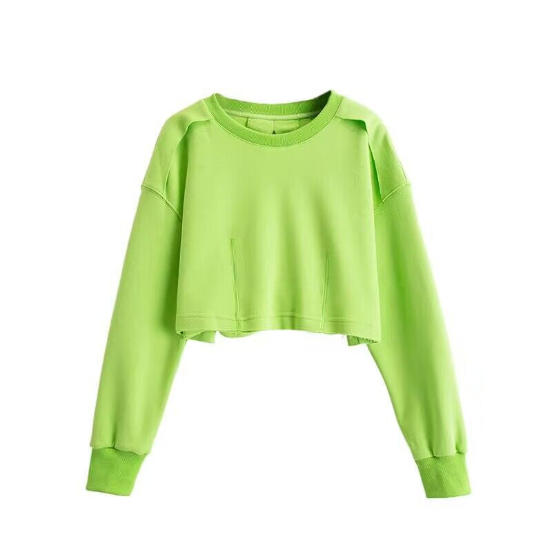 Kvinders trendy cropped sweater Stilla