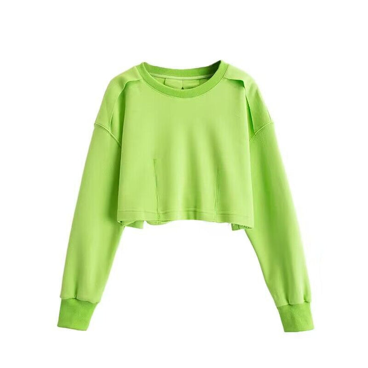 Kvinders trendy cropped sweater Stilla