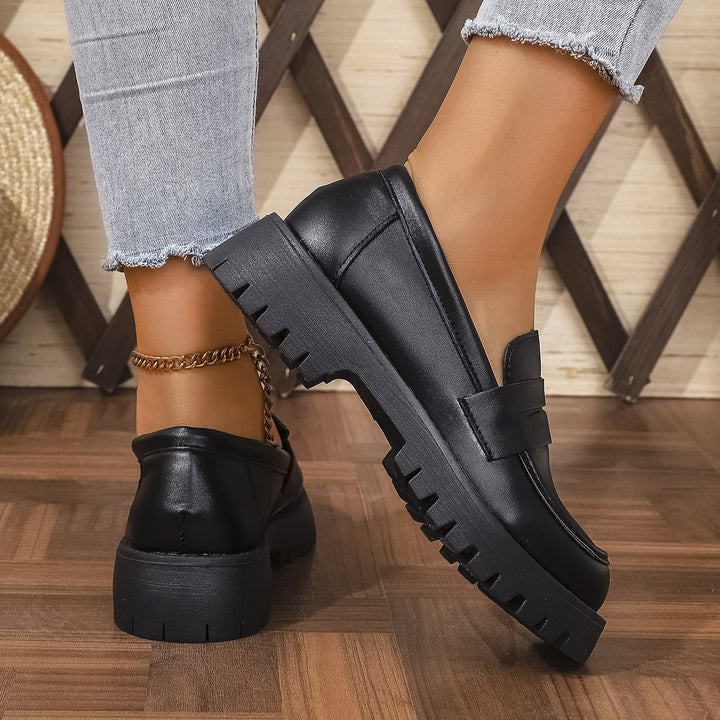 Dame Chunky Loafers i moderne stil med skridsikker profilstøvle Stilla