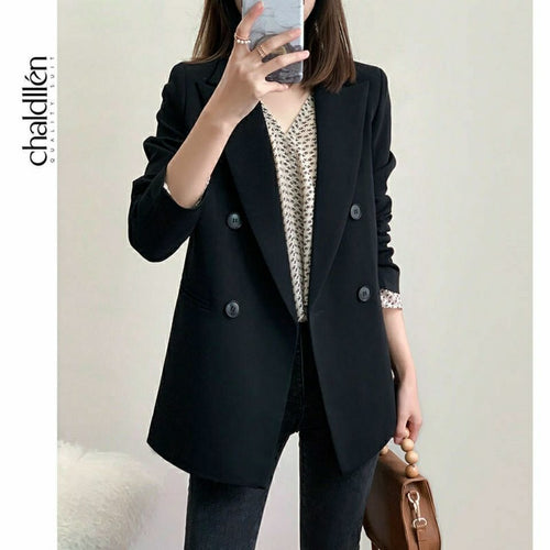 Kvinder Elegant Dobbeltknappet Blazer Stilla