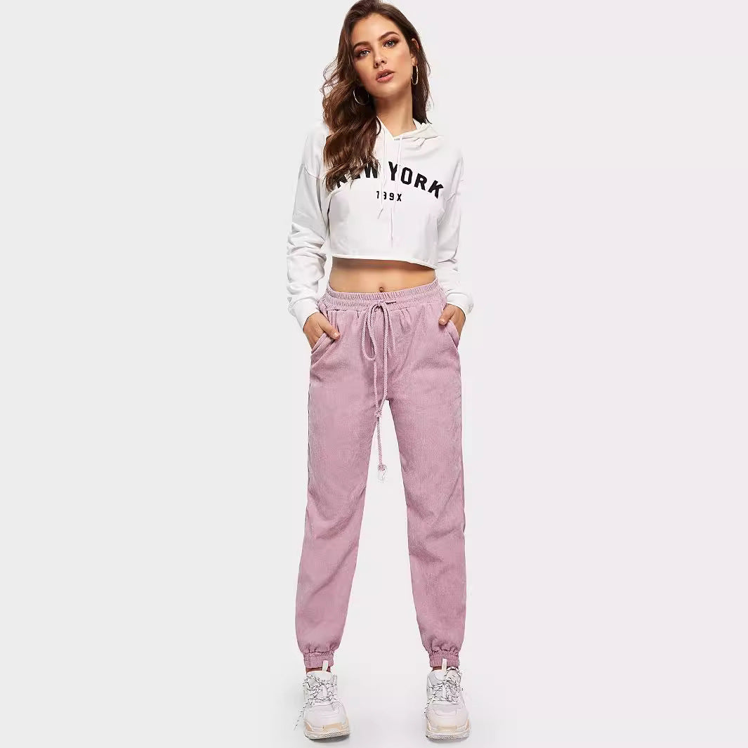 Kvinders sweatpants med elastisk talje og praktiske sidelommer Stilla