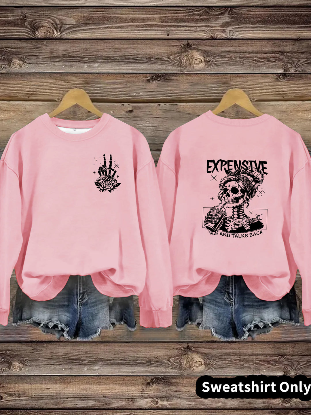 Kvinders sweatshirts med kreativt design og afslappet pasform Stilla