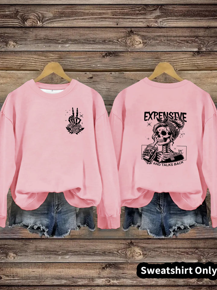 Kvinders sweatshirts med kreativt design og afslappet pasform Stilla