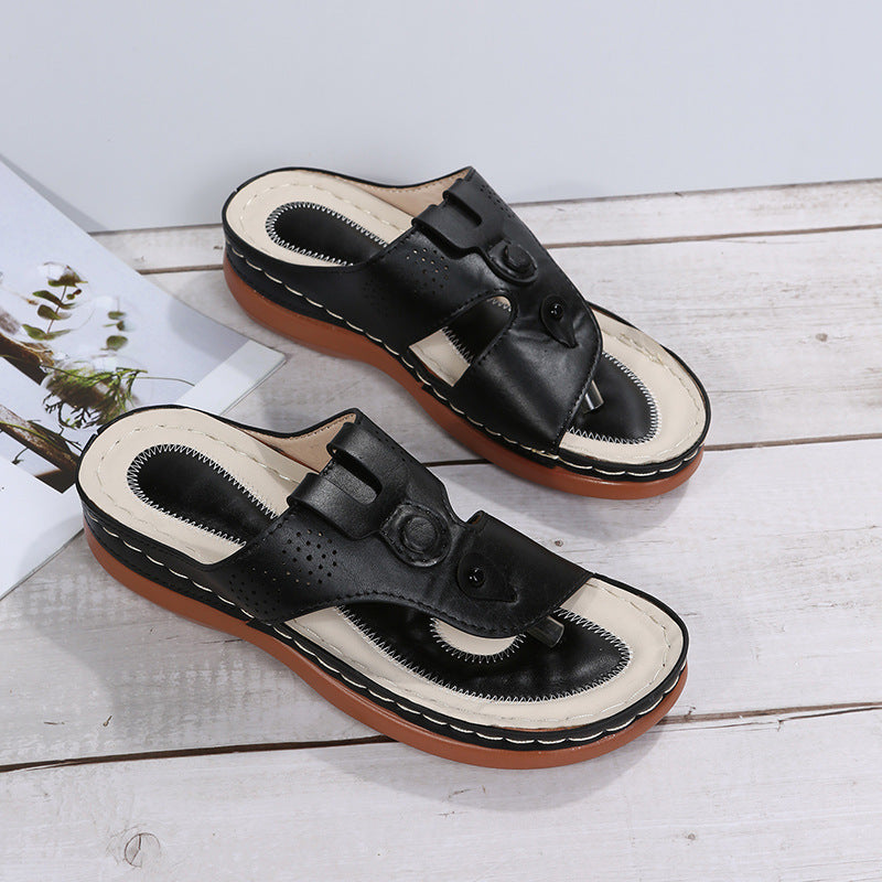 Dame komfortable tæer-sandaler med anatomisk design og trendy rem Stilla