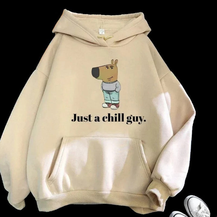 Kvinders hoodie med kreativt dyremotiv Skovae