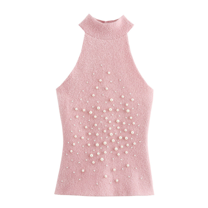 Femme High-Neck Pyntet Striktop Stilla