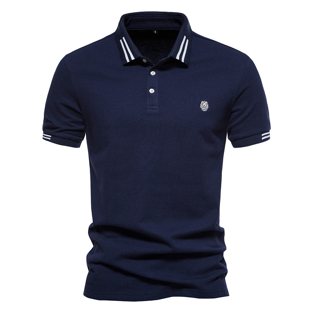 Herren polo shirt med sportslige accenter og fin bomulds kvalitet Stilla