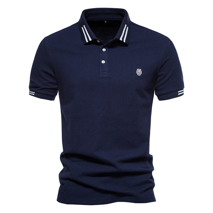 Herren polo shirt med sportslige accenter og fin bomulds kvalitet Stilla