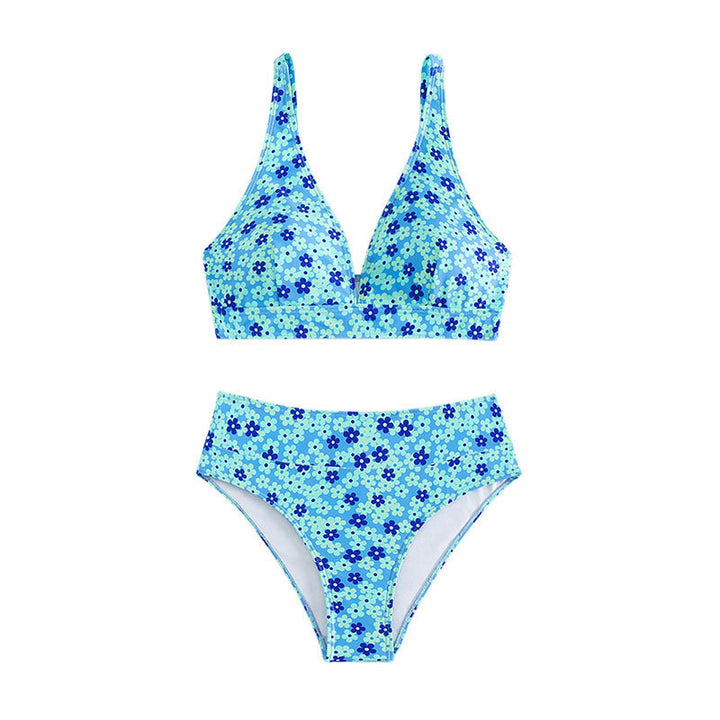 Dame Højskåret Blomster Mønster Bikini Sæt Stilla 1750922263