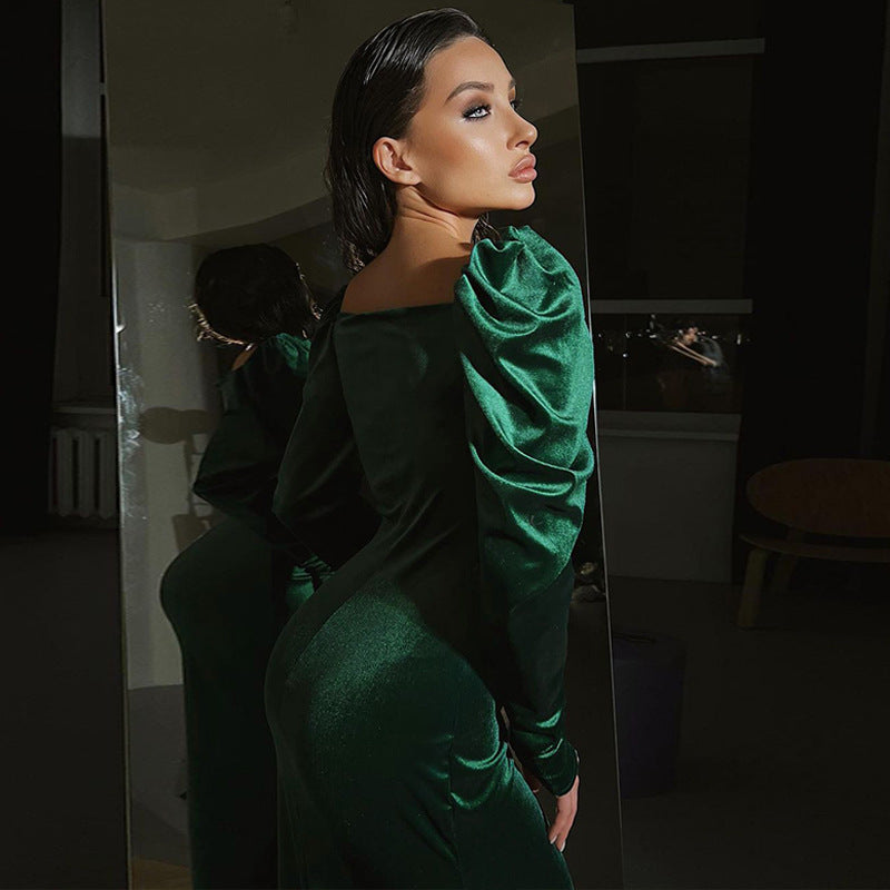 Dame Elegant Sæd Figurtilpasset Midi Kjole Stilla