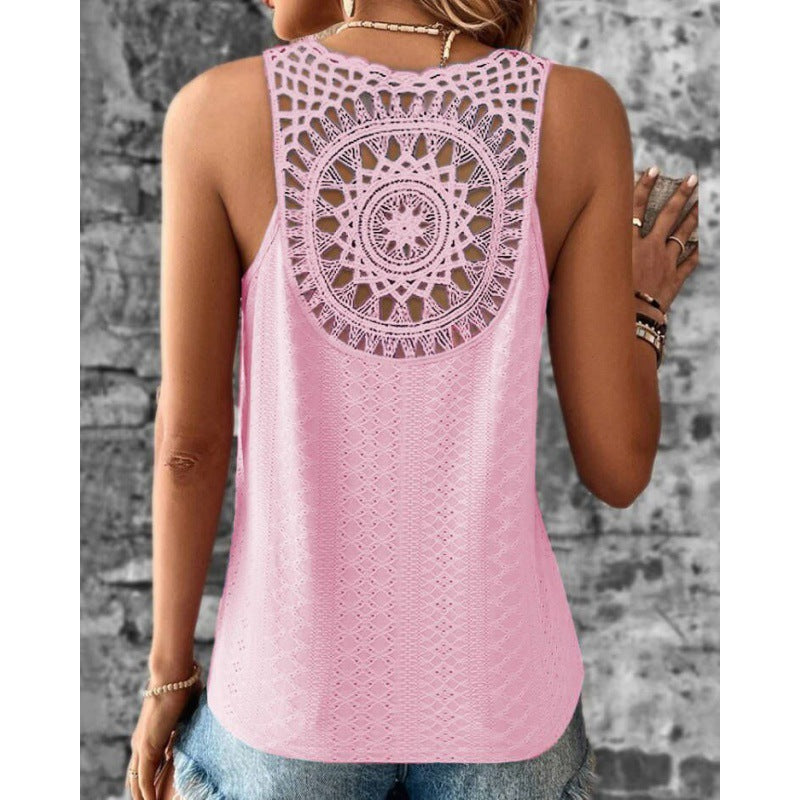 Femme Hæklet ryg Tanktop Stilla