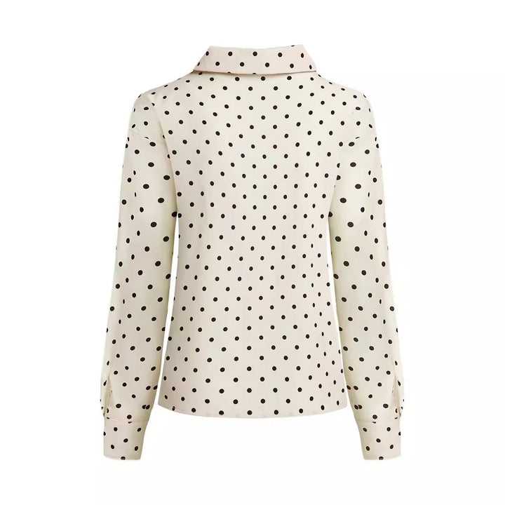 Damebluse med polka prikker Stilla