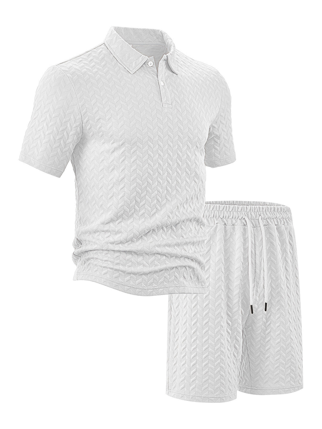 Herrer fritids polo og shorts sæt Stilla