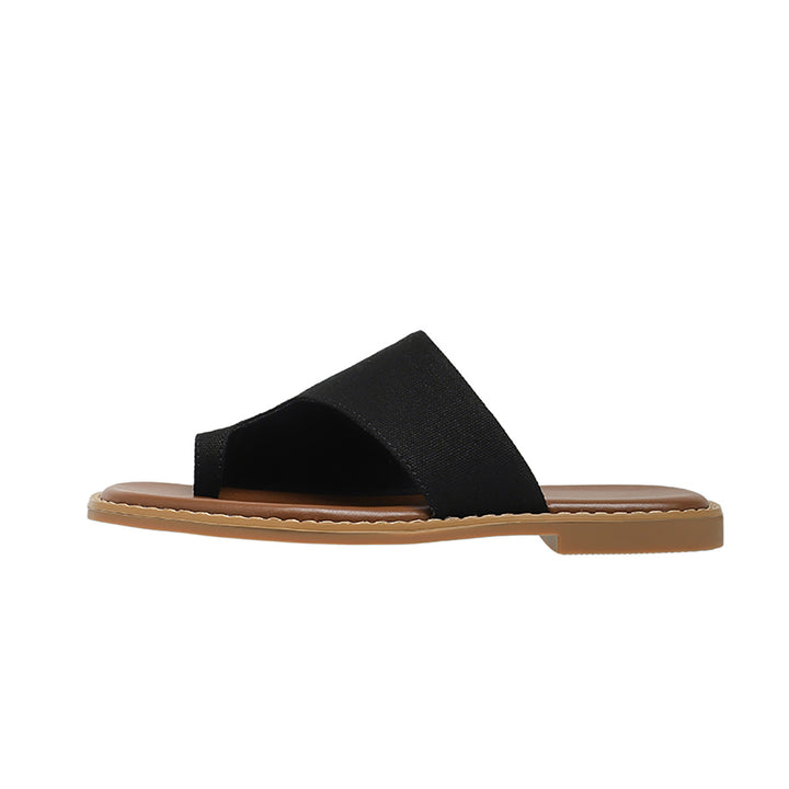 Dame Casual Tanga Slide Sandaler med polstret fodbed Stilla